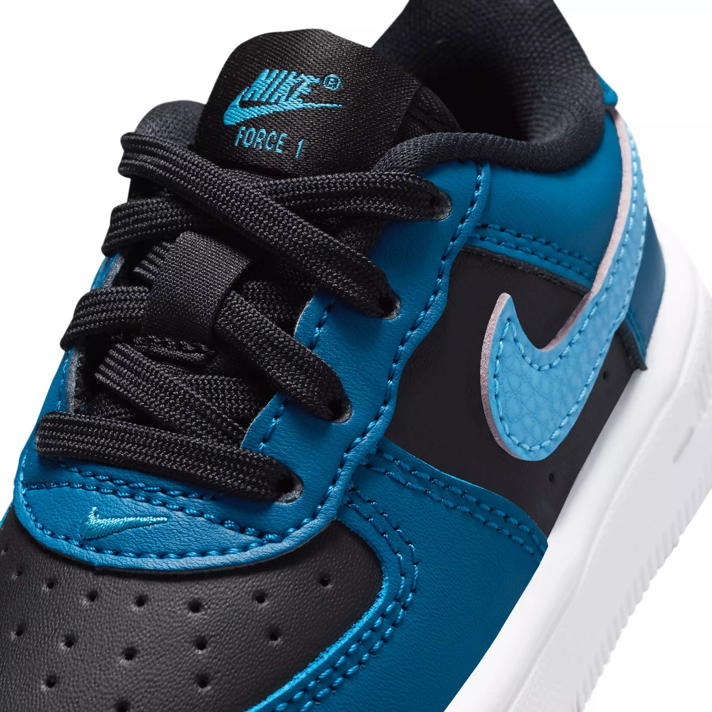 Nike Force 1 Low "Black/Court Blue/White/Dutch Blue" Infant Boys' Shoe - BLACK/BLUE/WHITE/BLUE