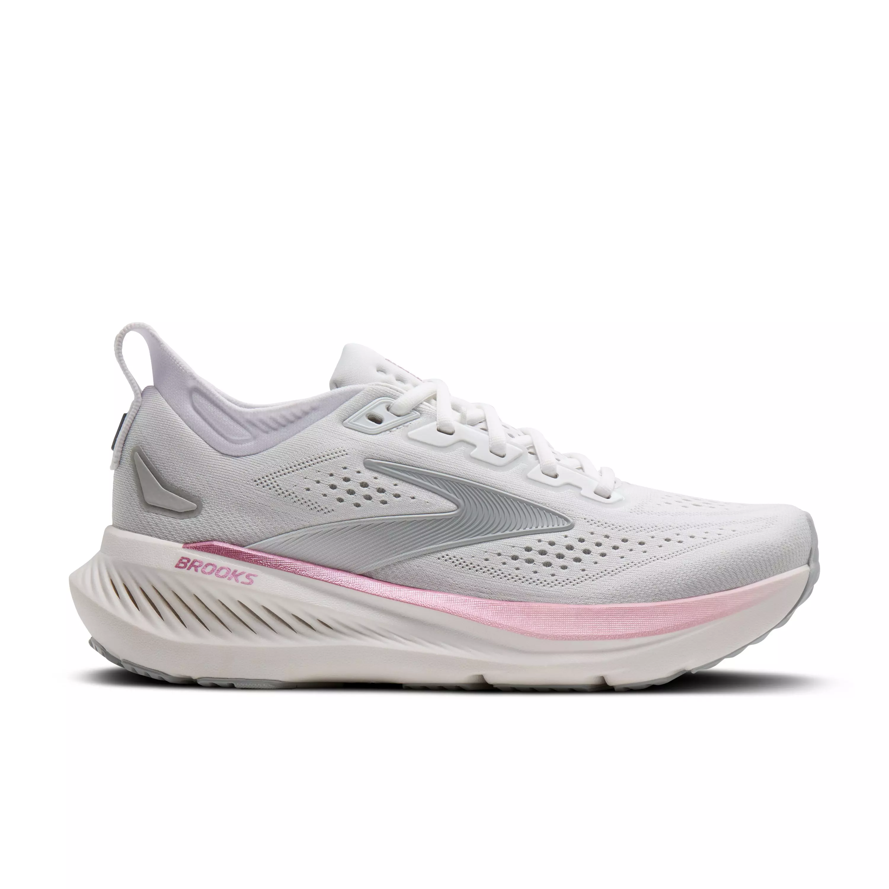 Brooks Glycerin 23 "White/Harbor Mist/Metallic" Women's Wide Running Shoe - WHITE/MIST/METALLIC