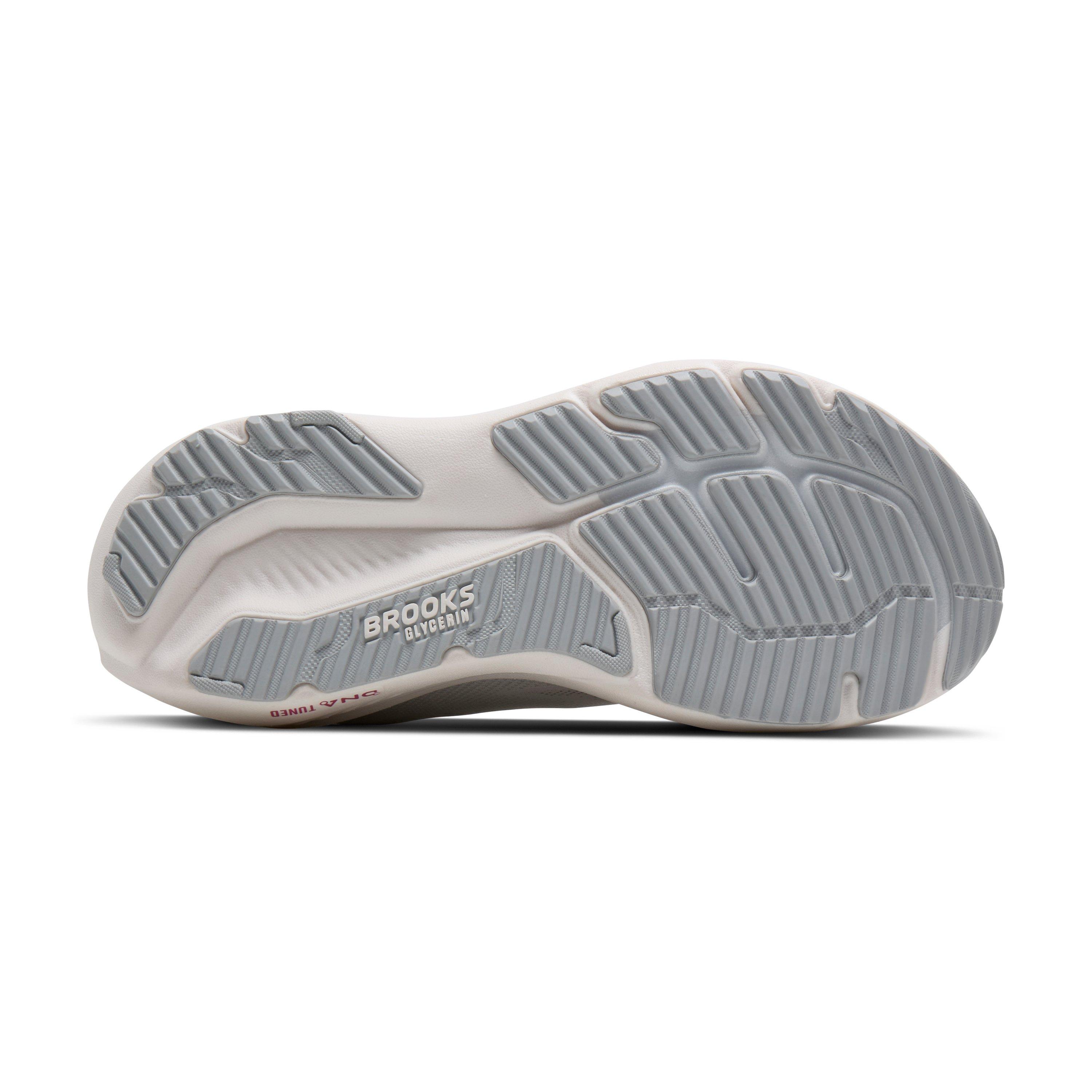 Brooks Glycerin 23 "White/Harbor Mist/Metallic" Women's Wide Running Shoe - WHITE/MIST/METALLIC