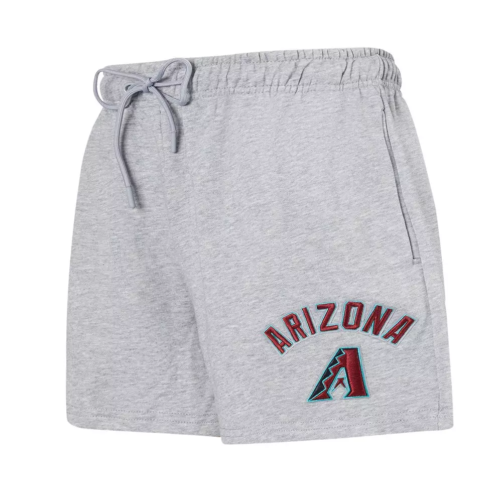 Pro Standard Women's MLB Arizona Diamondbacks Classic Fleece Shorts - Grey - GREY