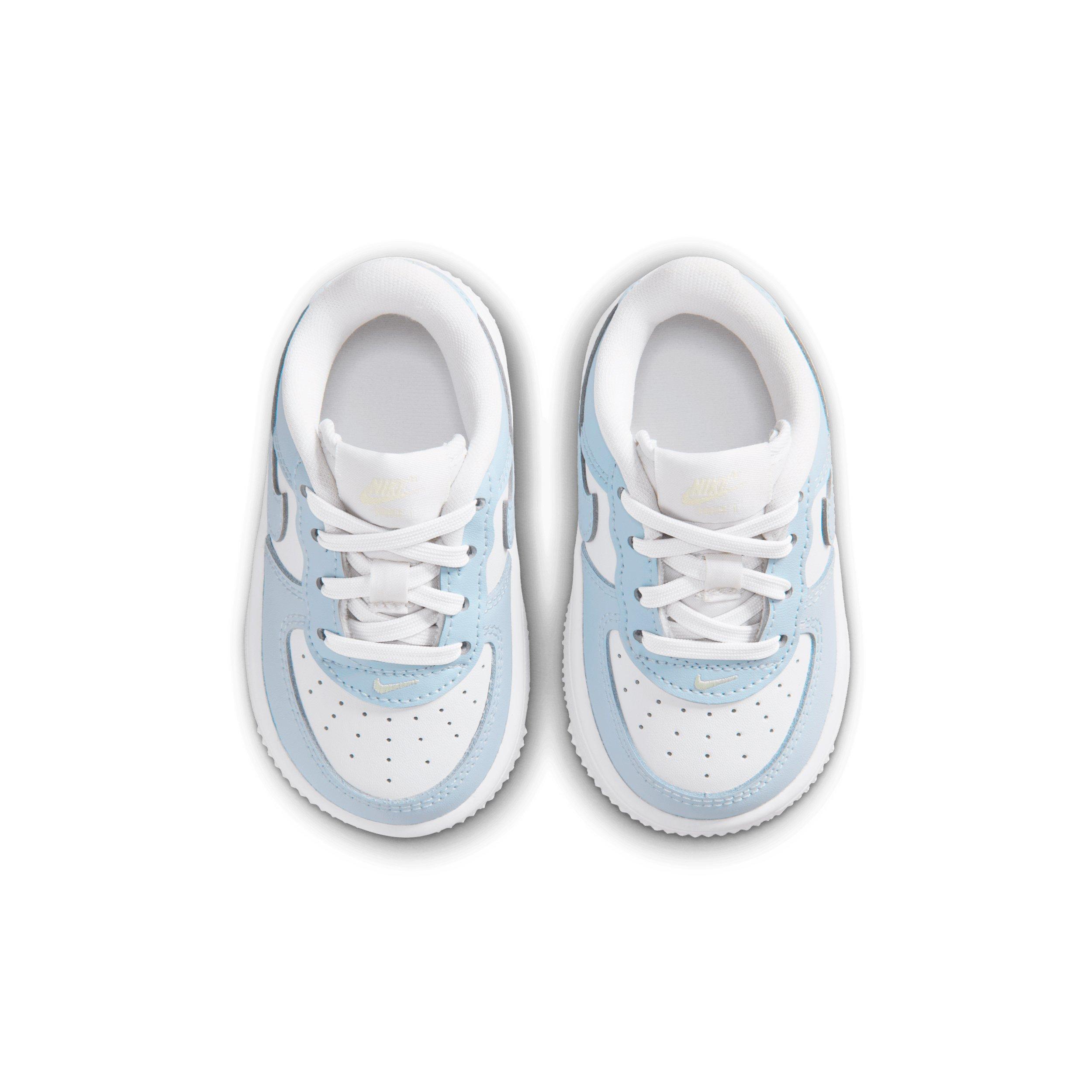 Nike Force 1 Low "Platinum Tint/Alabaster/White/Aura" Infant Girls' Shoe - PLATINUM/ALABASTER/WHITE/AURA Thumbnail View 4
