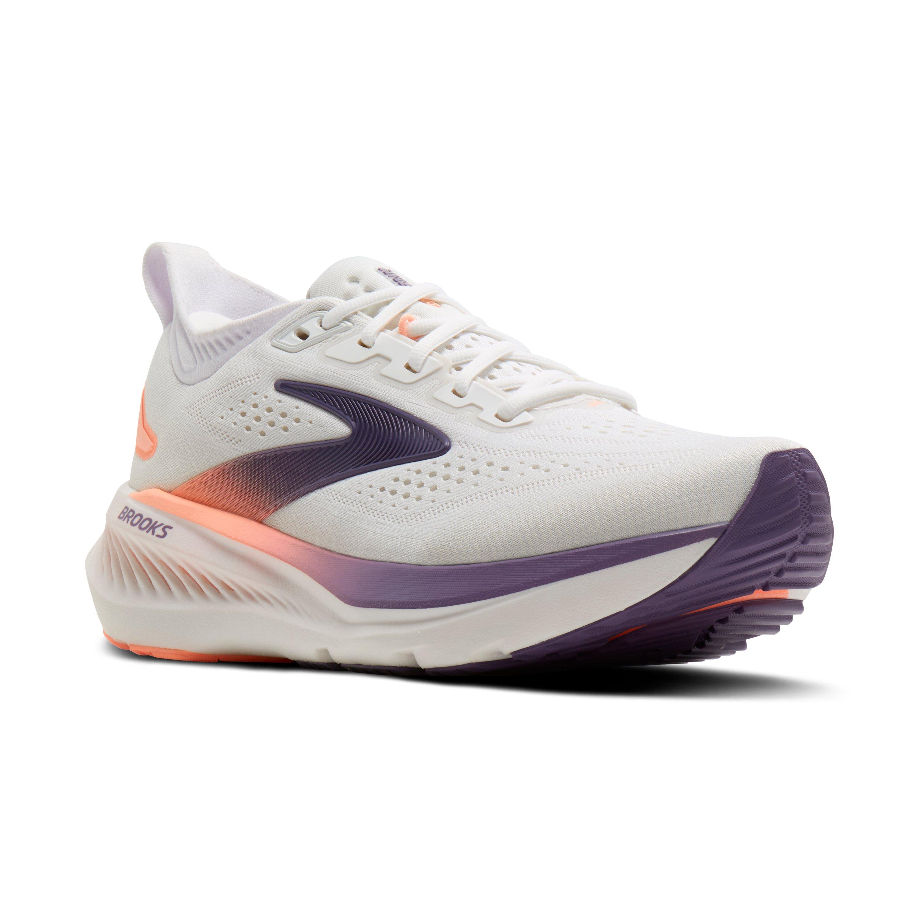 Brooks Glycerin 23 "White/Mulled Grape/Clear" Women's Running Shoe - WHITE/GRAPE/CLEAR