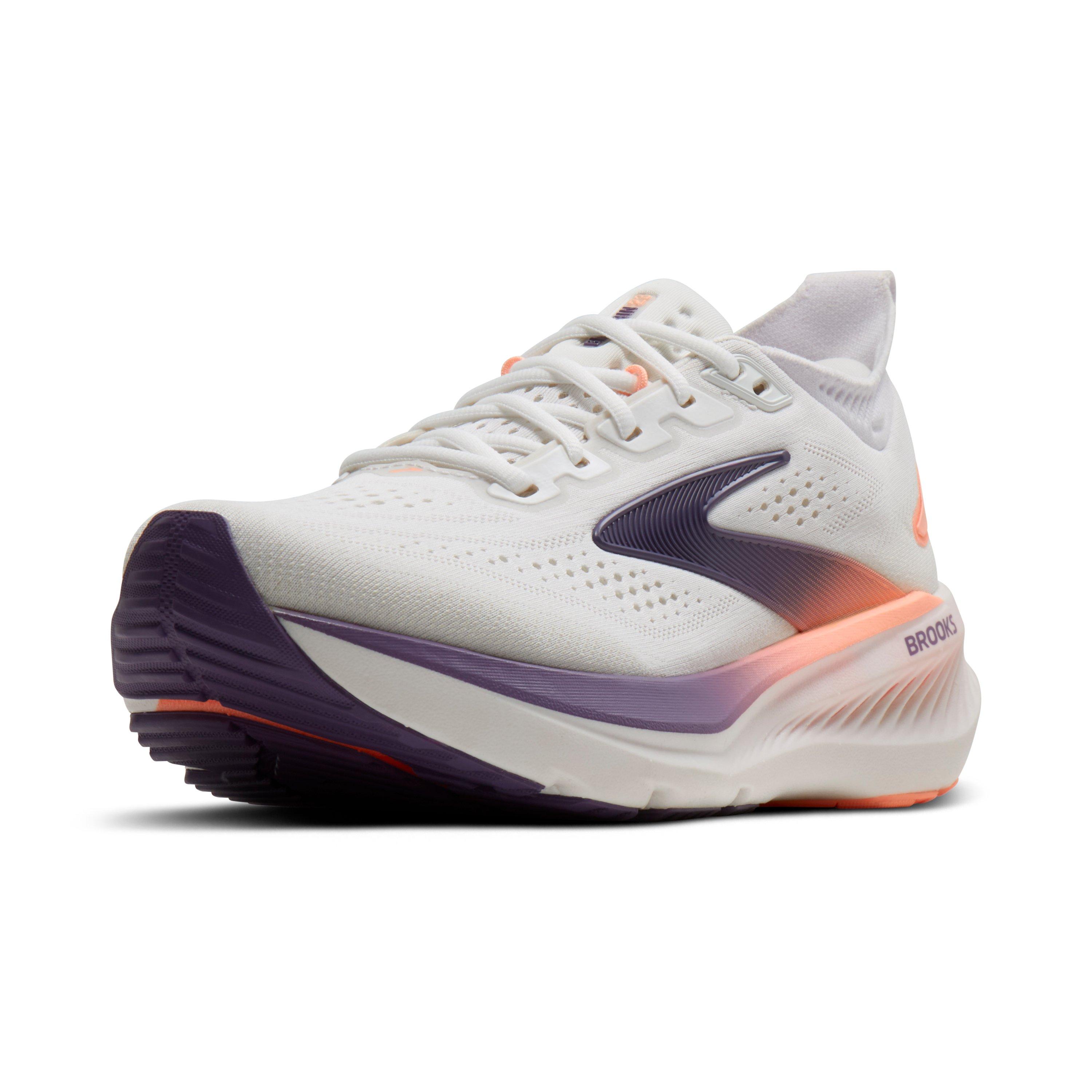 Brooks Glycerin 23 "White/Mulled Grape/Clear" Women's Running Shoe - WHITE/GRAPE/CLEAR