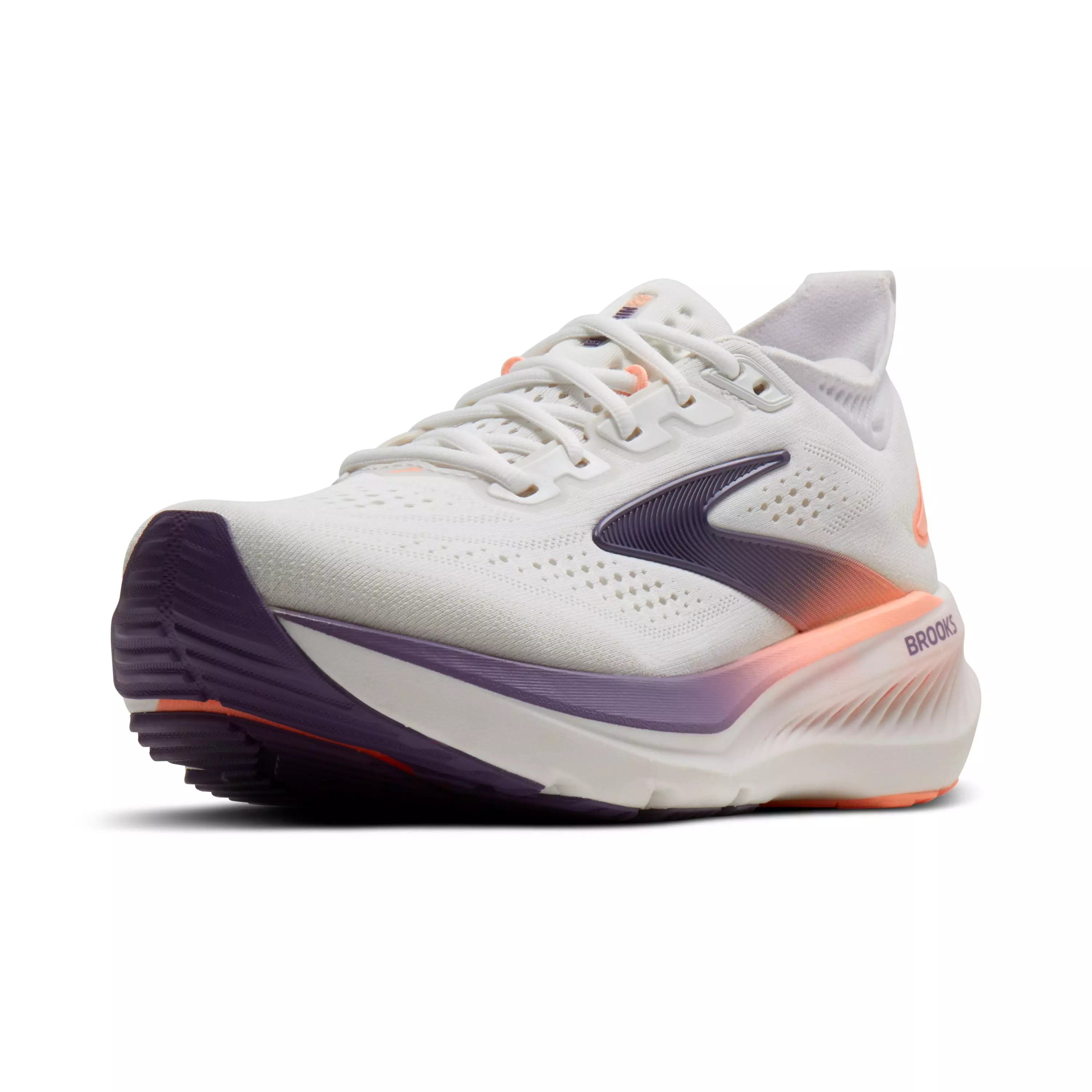 Brooks Glycerin 23 "White/Mulled Grape/Clear" Women's Running Shoe - WHITE/GRAPE/CLEAR