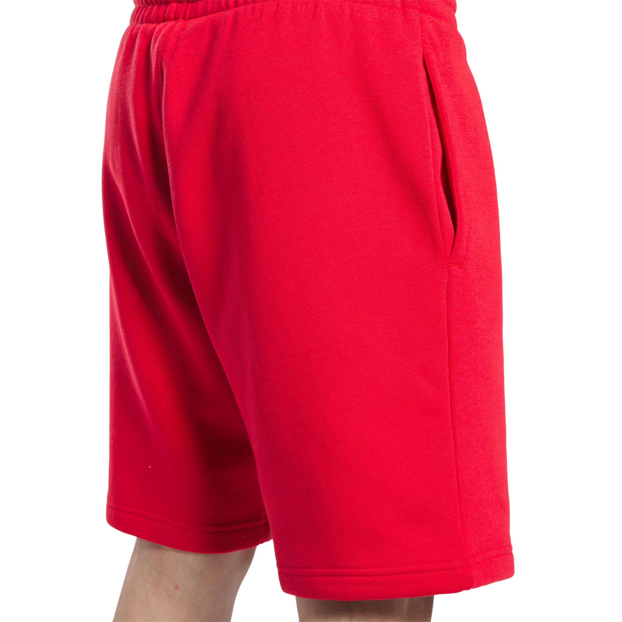 Reebok Men's Left Leg Logo Shorts - Red - RED Thumbnail View 2