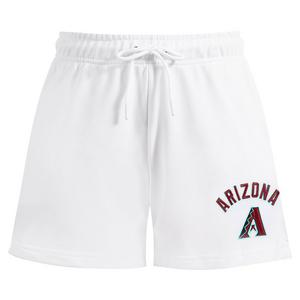 Pro Standard Women's MLB Arizona Diamondbacks Classic Fleece Shorts -White