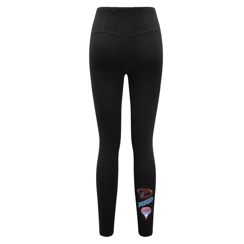Pro Standard Women's MLB Arizona Diamondbacks Retro Classic Jersey Leggings - Black - BLACK Thumbnail View 2