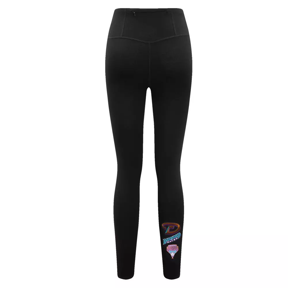 Pro Standard Women's MLB Arizona Diamondbacks Retro Classic Jersey Leggings -Black - BLACK