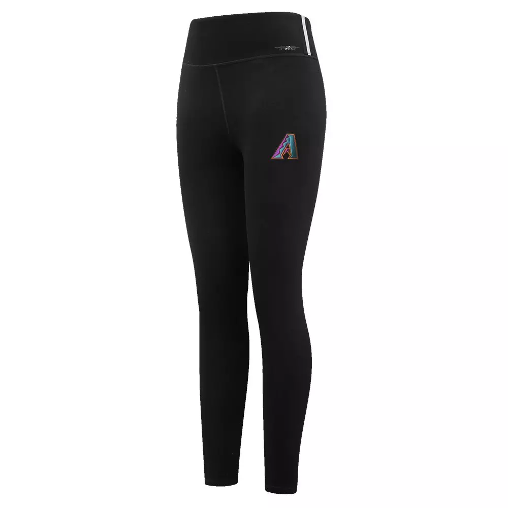 Pro Standard Women's MLB Arizona Diamondbacks Retro Classic Jersey Leggings -Black - BLACK