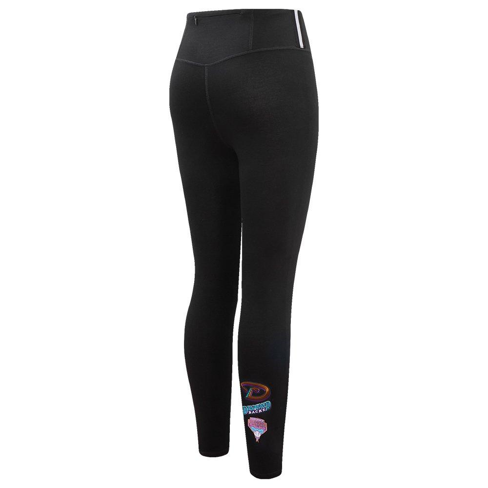 Pro Standard Women's MLB Arizona Diamondbacks Retro Classic Jersey Leggings - Black - BLACK Thumbnail View 4