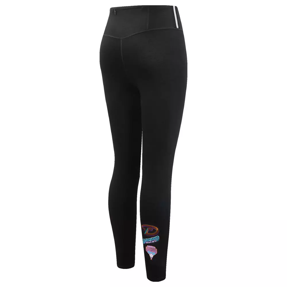 Pro Standard Women's MLB Arizona Diamondbacks Retro Classic Jersey Leggings - Black - BLACK