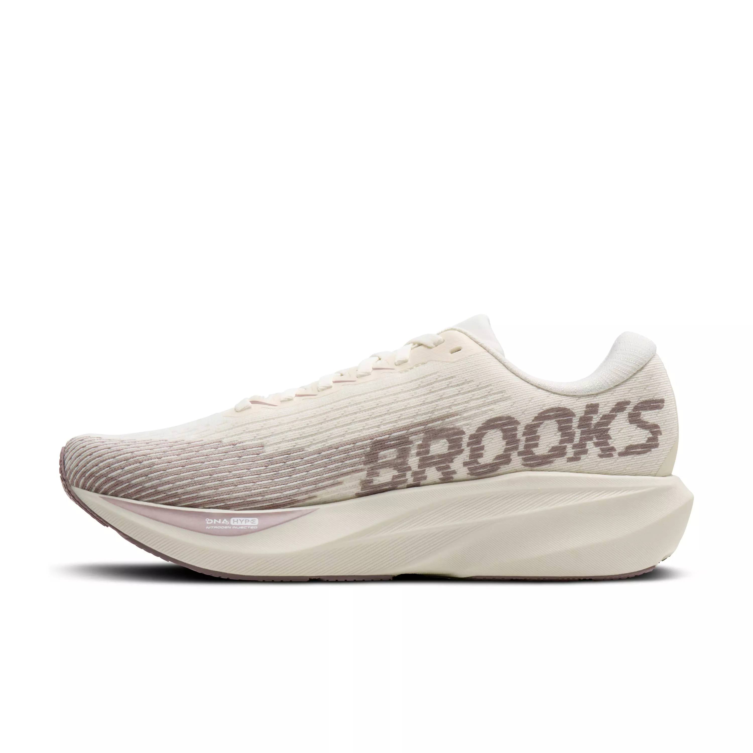 Brooks Ghost Amp "Arctic Wolf/Dove/Pink" Women's Wide Running Shoe - WOLF/DOVE/PINK