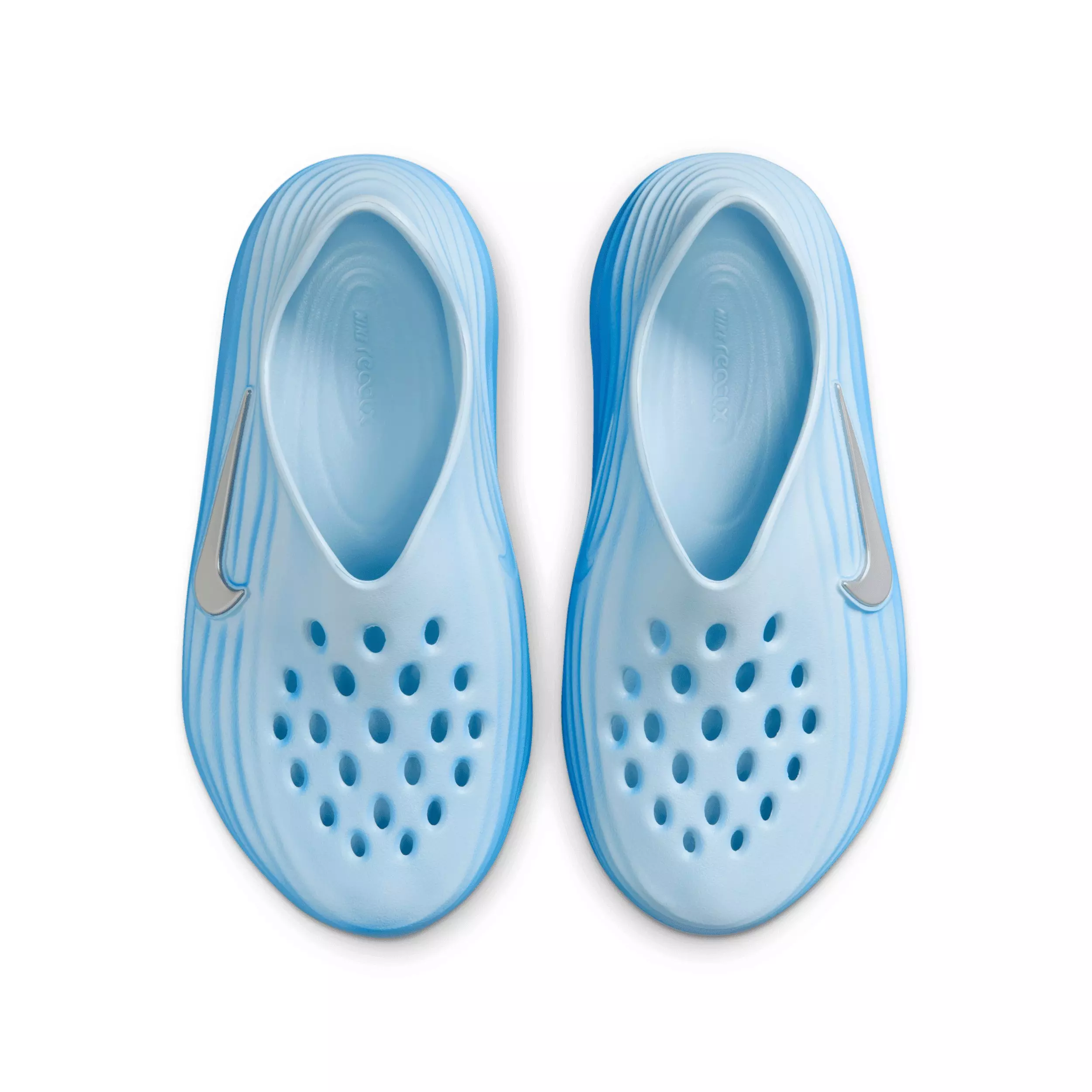 Nike ReactX Rejuven8 "Glacier Blue/University Blue/Metallic Silver" Grade School Boys' Shoe - BLUE/BLUE/SILVER