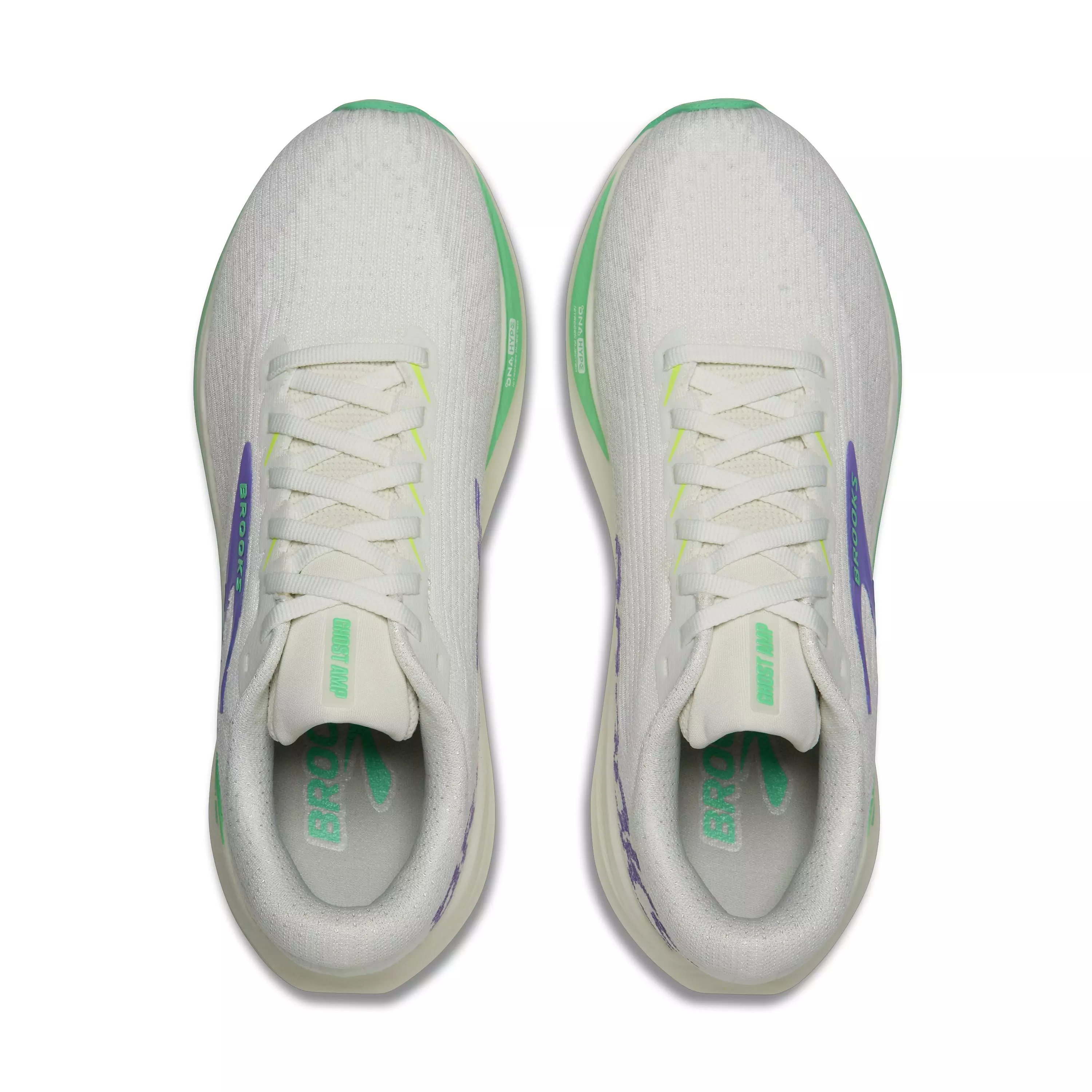 Brooks Ghost Amp "Grey/Grey/Paradise Green" Women's Running Shoe - GREY/GREY/GREEN