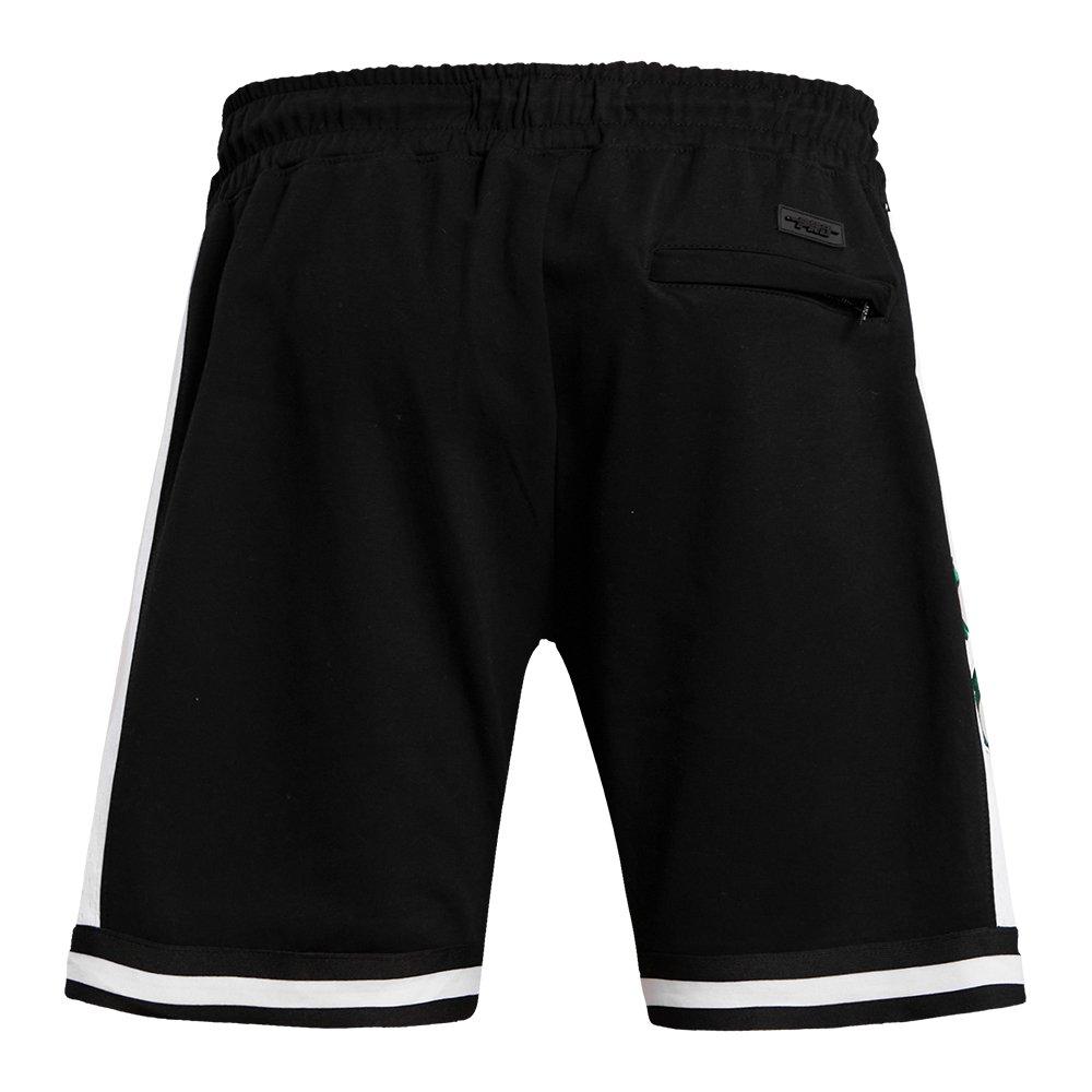 Pro Standard Men's NBA Boston Celtics Retro Classic Double Knit Shorts -Black - BLACK Thumbnail View 2