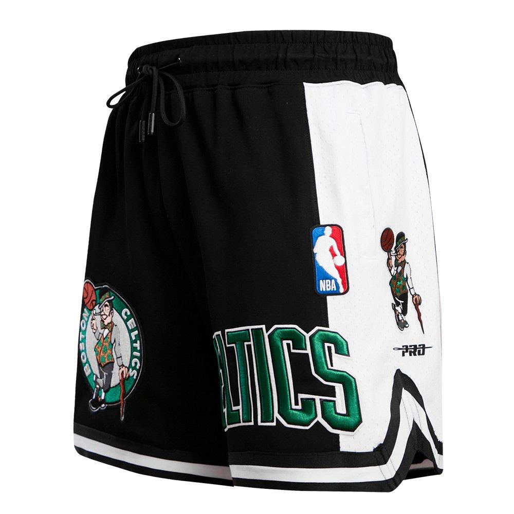 Pro Standard Men's NBA Boston Celtics Retro Classic Double Knit Shorts - Black - BLACK Thumbnail View 3