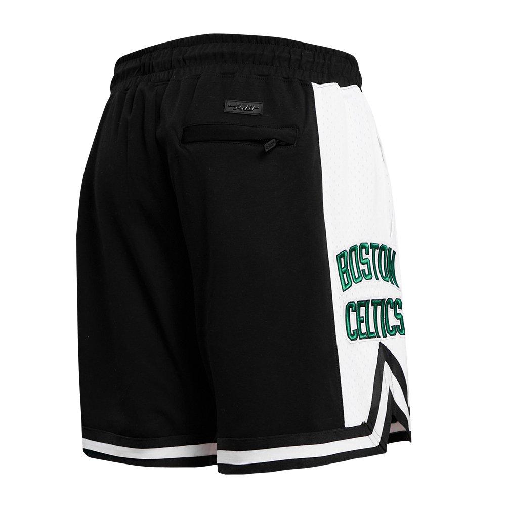 Pro Standard Men's NBA Boston Celtics Retro Classic Double Knit Shorts - Black - BLACK Thumbnail View 4