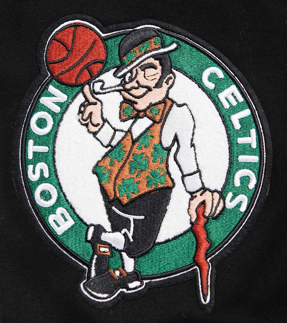 Pro Standard Men's NBA Boston Celtics Retro Classic Double Knit Shorts -Black - BLACK Thumbnail View 5