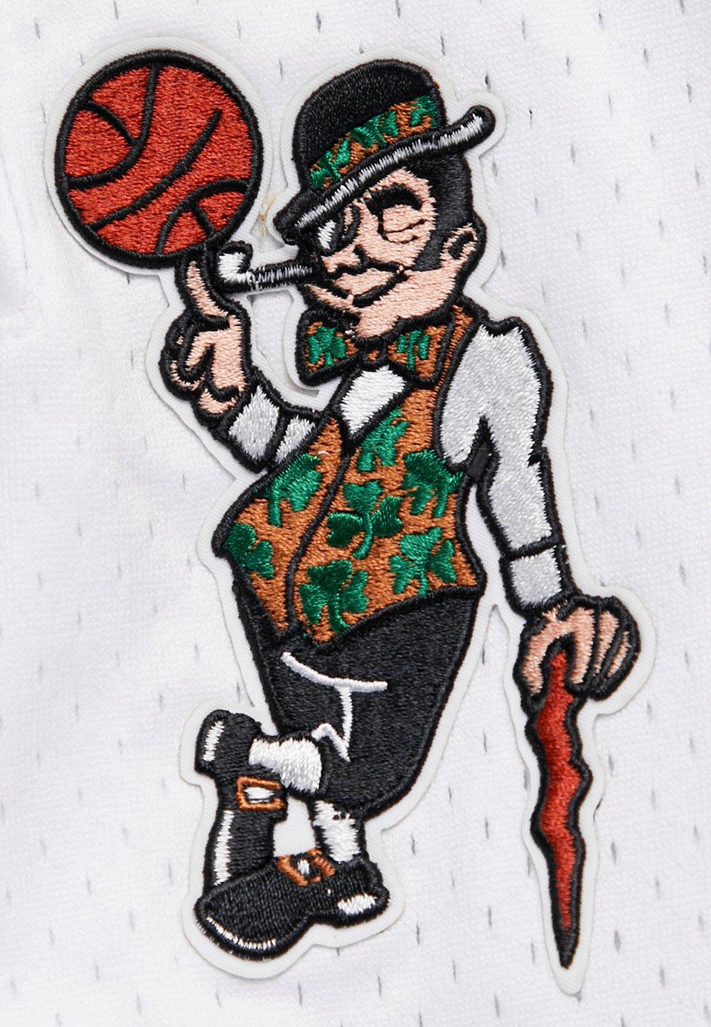 Pro Standard Men's NBA Boston Celtics Retro Classic Double Knit Shorts -Black - BLACK Thumbnail View 8