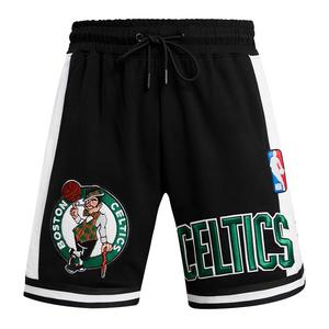 Pro Standard Men's NBA Boston Celtics Retro Classic Double Knit Shorts -Black
