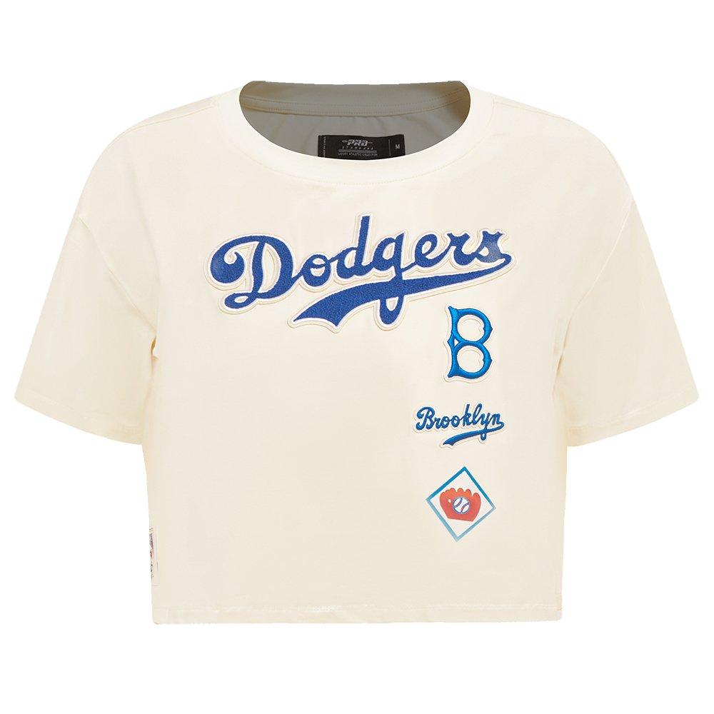 Pro Standard Women's MLB Brooklyn Dodgers Retro Classic Boxy Top -Cream - CREAM Thumbnail View 1
