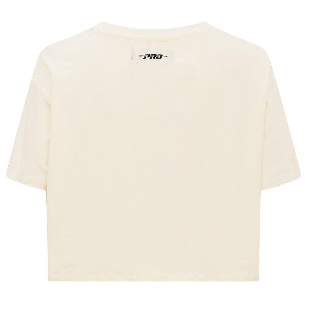 Pro Standard Women's MLB Brooklyn Dodgers Retro Classic Boxy Top - Cream - CREAM Thumbnail View 2