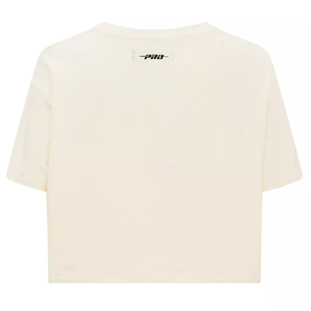 Pro Standard Women's MLB Brooklyn Dodgers Retro Classic Boxy Top - Cream - CREAM