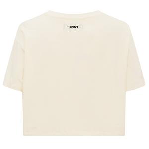 Pro Standard Women's MLB Brooklyn Dodgers Retro Classic Boxy Top -Cream