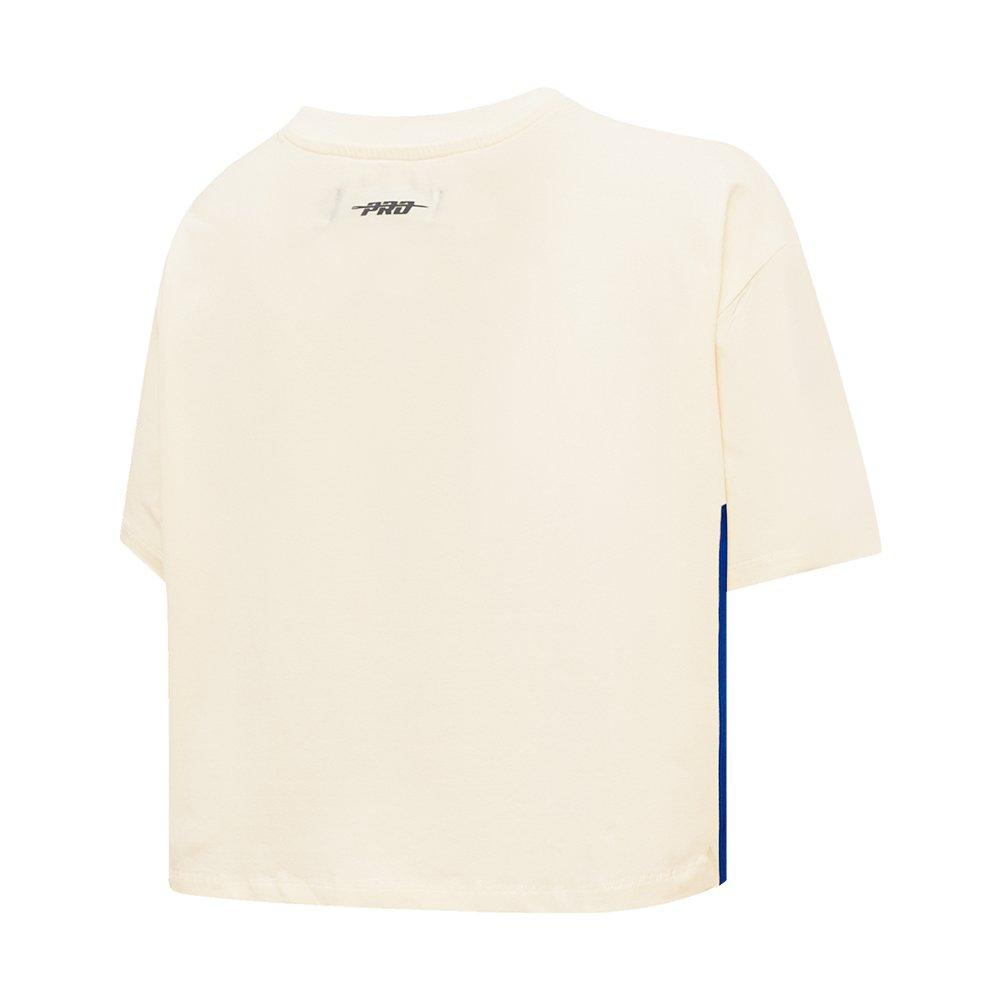 Pro Standard Women's MLB Brooklyn Dodgers Retro Classic Boxy Top -Cream - CREAM Thumbnail View 4