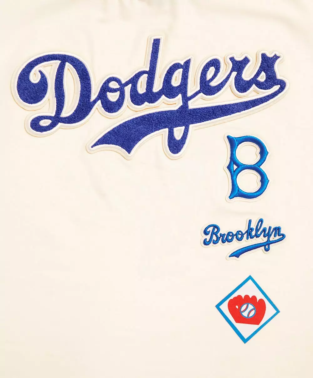 Pro Standard Women's MLB Brooklyn Dodgers Retro Classic Boxy Top - Cream - CREAM