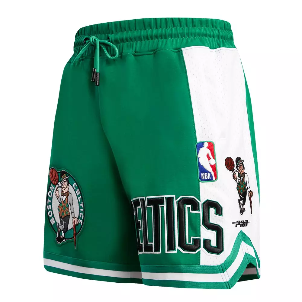 Pro Standard Men's NBA Boston Celtics Retro Classic Double Knit Shorts - Kelly Green - KELLY GREEN
