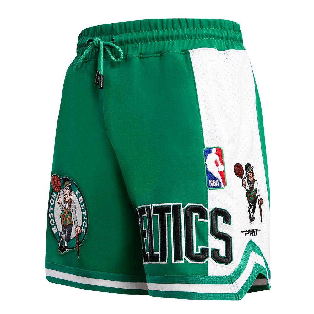 Pro Standard Men's NBA Boston Celtics Retro Classic Double Knit Shorts -Kelly Green - KELLY GREEN Thumbnail View 3