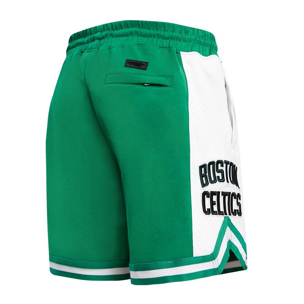 Pro Standard Men's NBA Boston Celtics Retro Classic Double Knit Shorts - Kelly Green - KELLY GREEN Thumbnail View 4