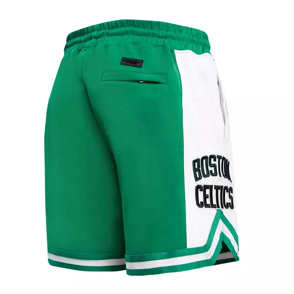 Pro Standard Men's NBA Boston Celtics Retro Classic Double Knit Shorts - Kelly Green - KELLY GREEN