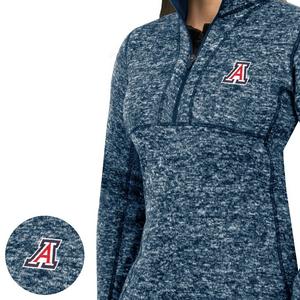 Antigua Women's Arizona Wildcats Fortune Half-Zip Pullover Jacket