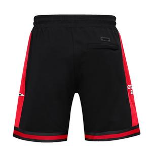 Pro Standard Men's NBA Chicago Bulls Retro Classic Double Knit Shorts -Black/Red