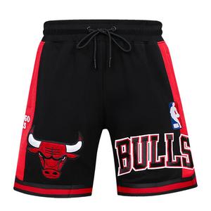 Pro Standard Men's NBA Chicago Bulls Retro Classic Double Knit Shorts -Black/Red