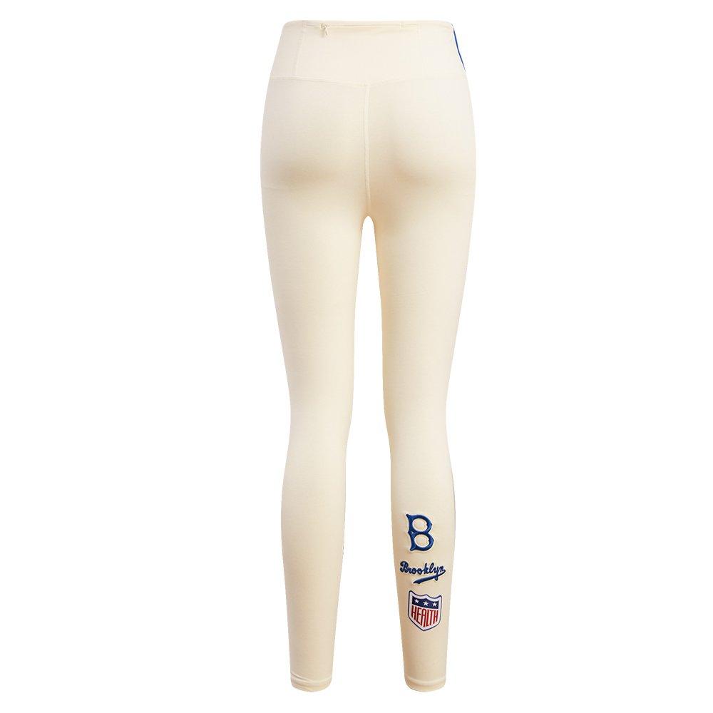 Pro Standard Women's MLB Brooklyn Dodgers Retro Classic Jersey Leggings -Cream - CREAM Thumbnail View 2