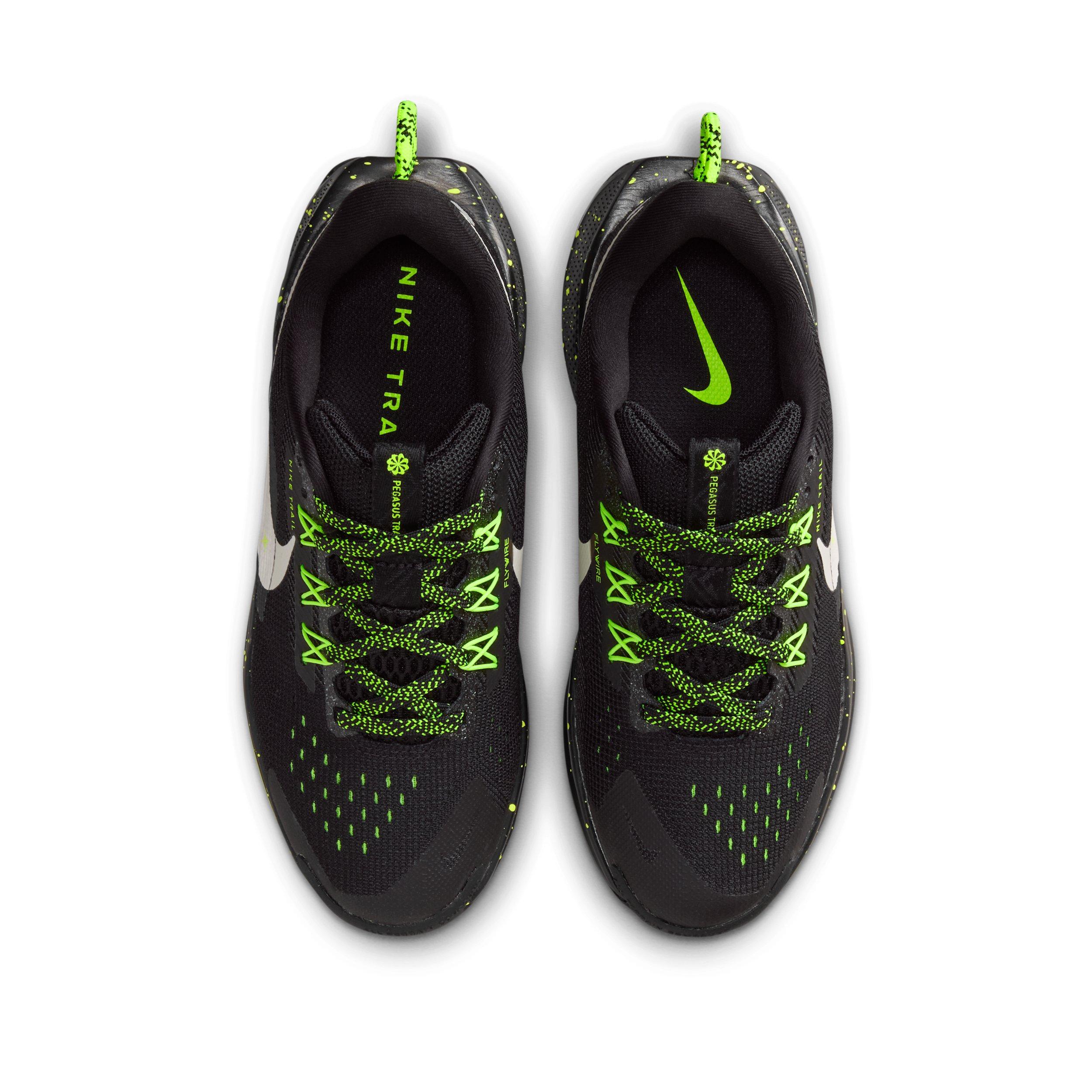 Nike Pegasus Trail 5 Grade School Boys' "Black/Volt Ice/Phantom" Trail Running Shoe