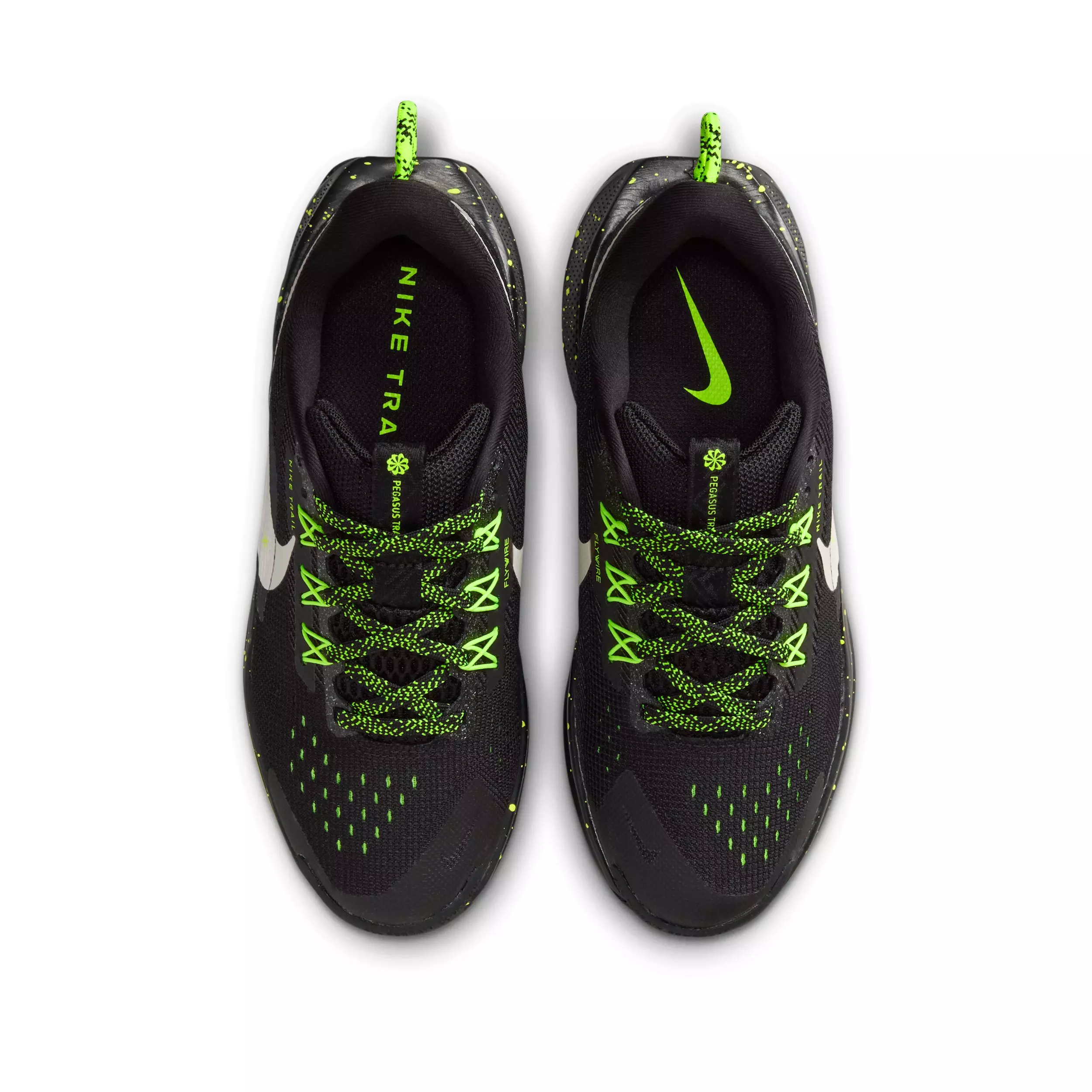 Nike Pegasus Trail 5 "Black/Volt Ice/Phantom" Grade School Boys' Trail Running Shoe - BLACK/VOLT/PHANTOM