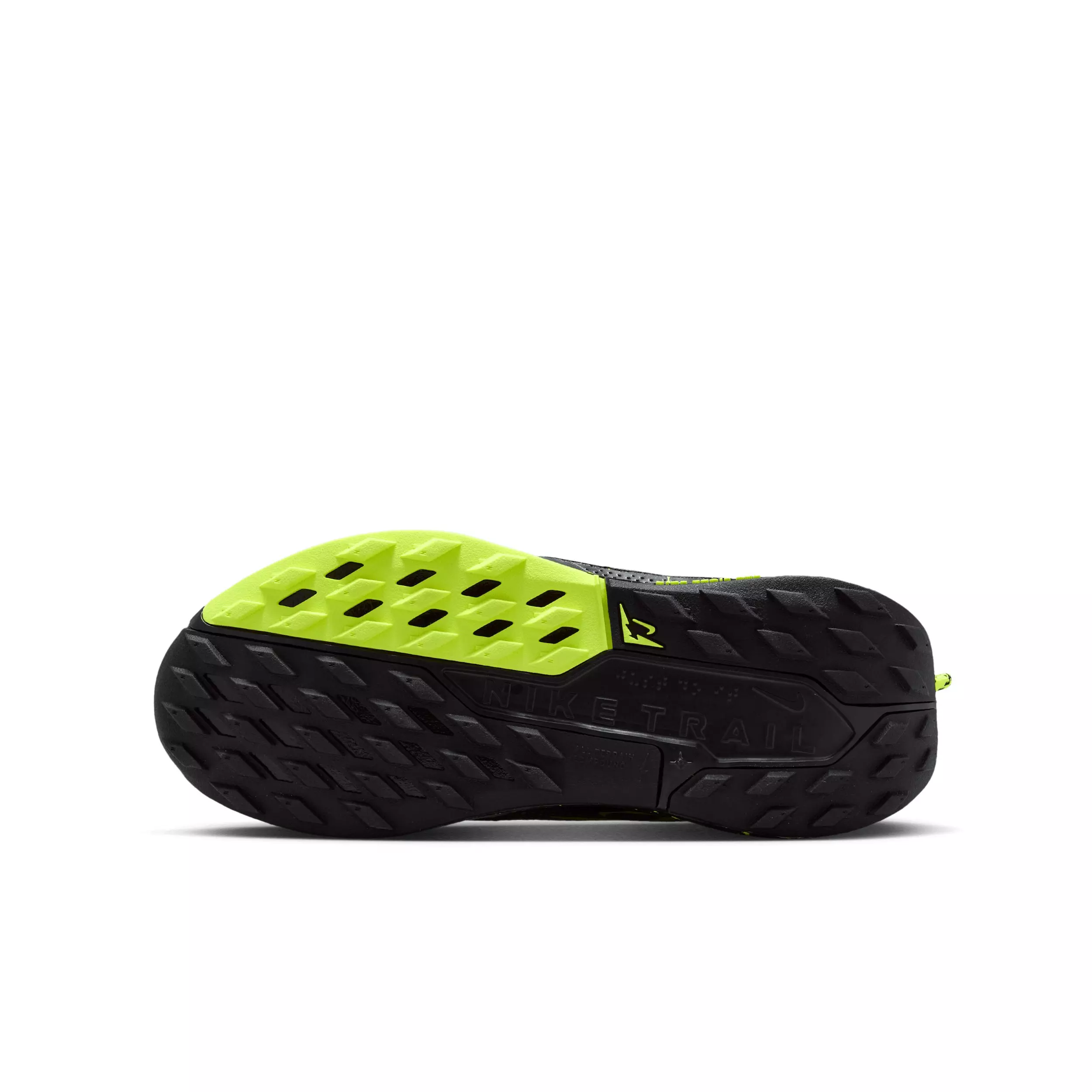 Nike Pegasus Trail 5 "Black/Volt Ice/Phantom" Grade School Boys' Trail Running Shoe - BLACK/VOLT/PHANTOM