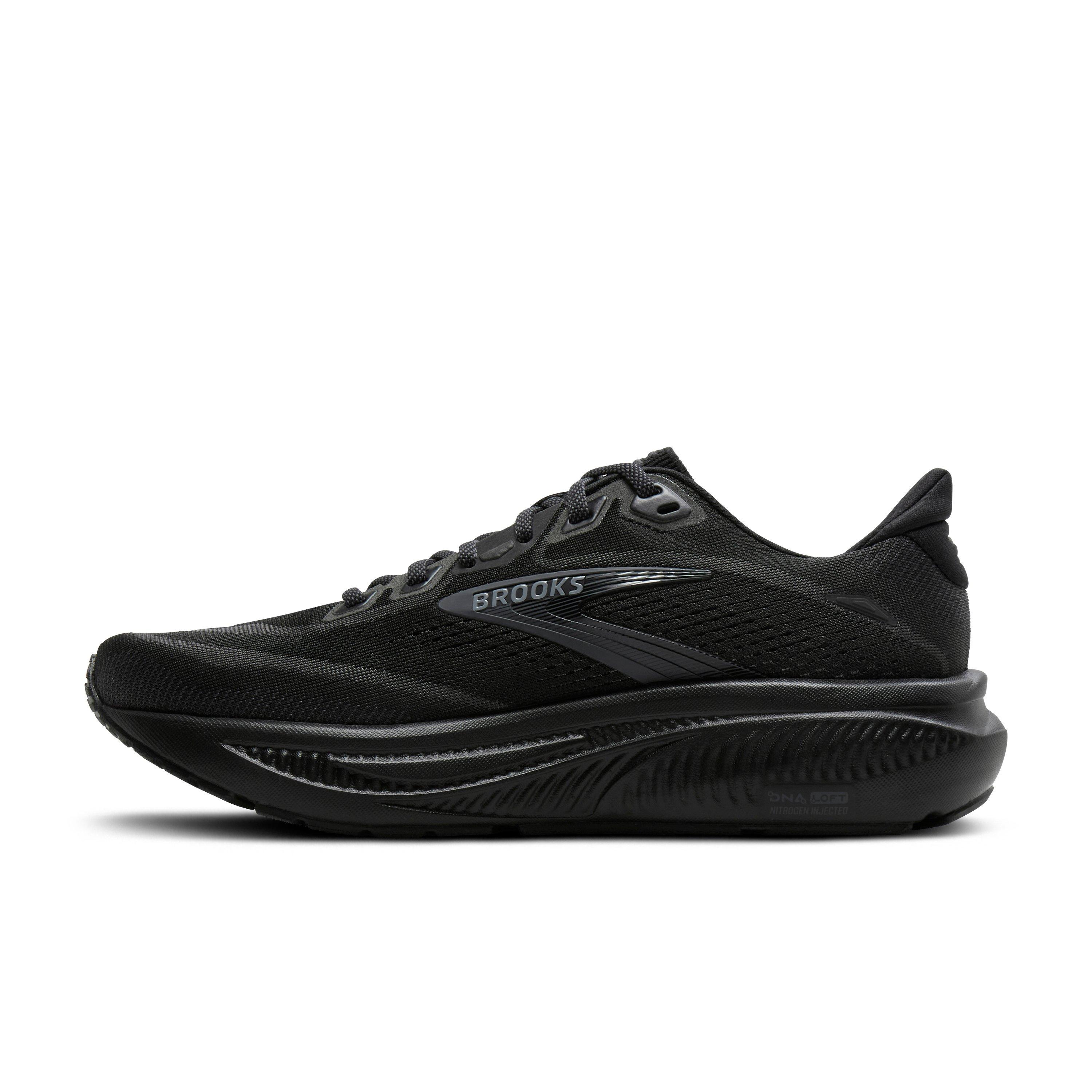 Brooks Ghost 18 "Black/Black/Ebony" Men's Wide Running Shoe - BLACK/BLACK/EBONY