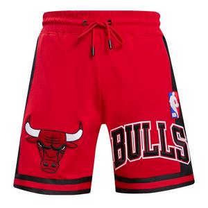 Pro Standard Men's NBA Chicago Bulls Retro Classic Double Knit Shorts -Red/Black
