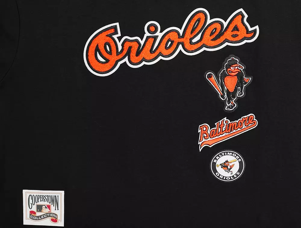 Pro Standard Women's MLB Baltimore Orioles Retro Classic Boxy Top - Black - BLACK