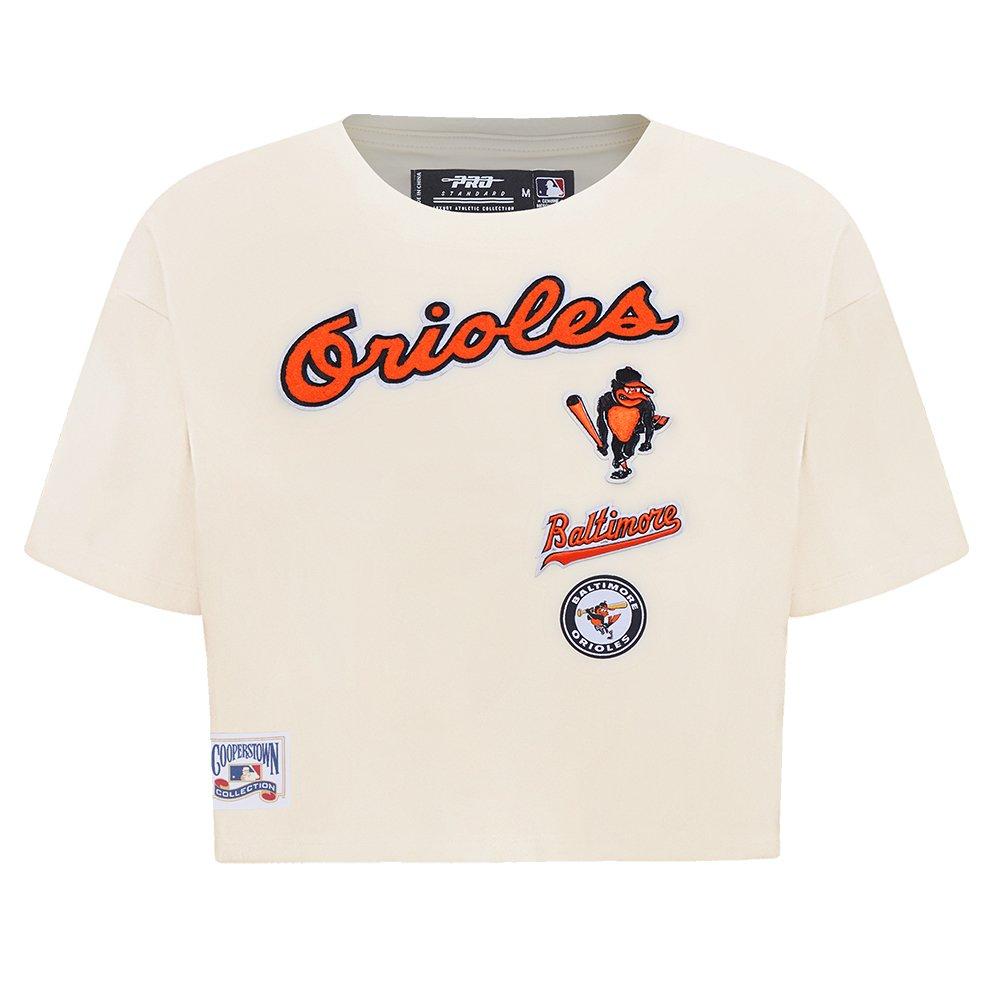 Pro Standard Women's MLB Baltimore Orioles Retro Classic Boxy Top - Cream - CREAM Thumbnail View 1