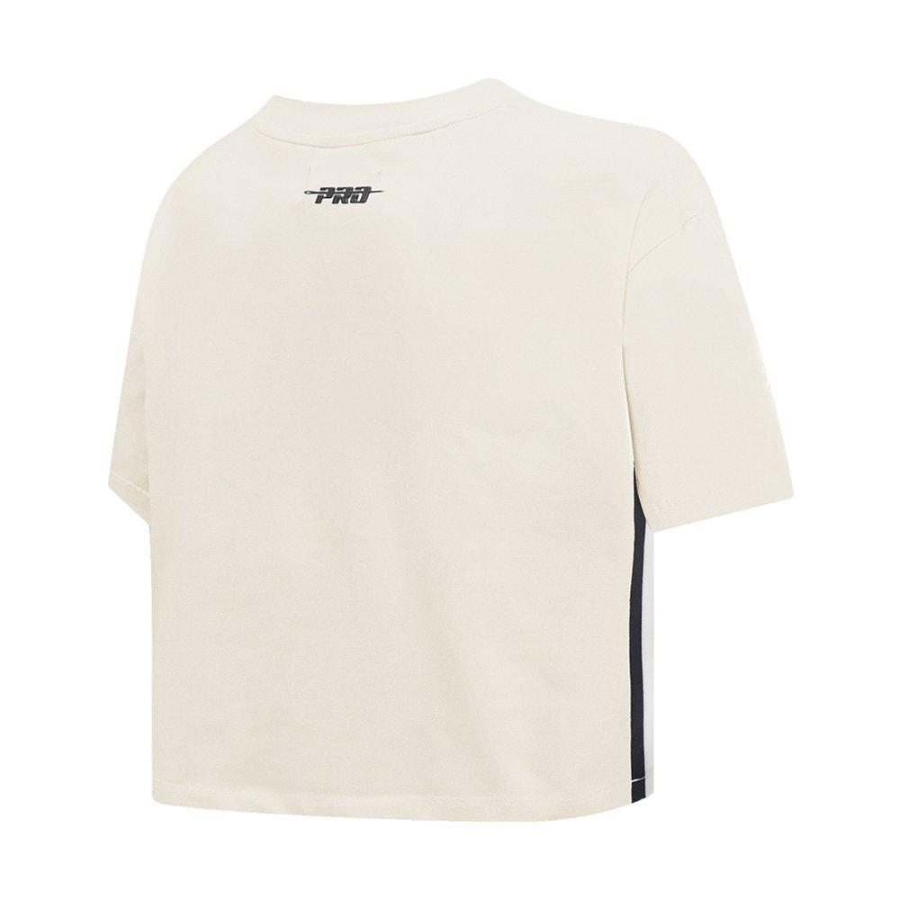 Pro Standard Women's MLB Baltimore Orioles Retro Classic Boxy Top - Cream - CREAM Thumbnail View 4