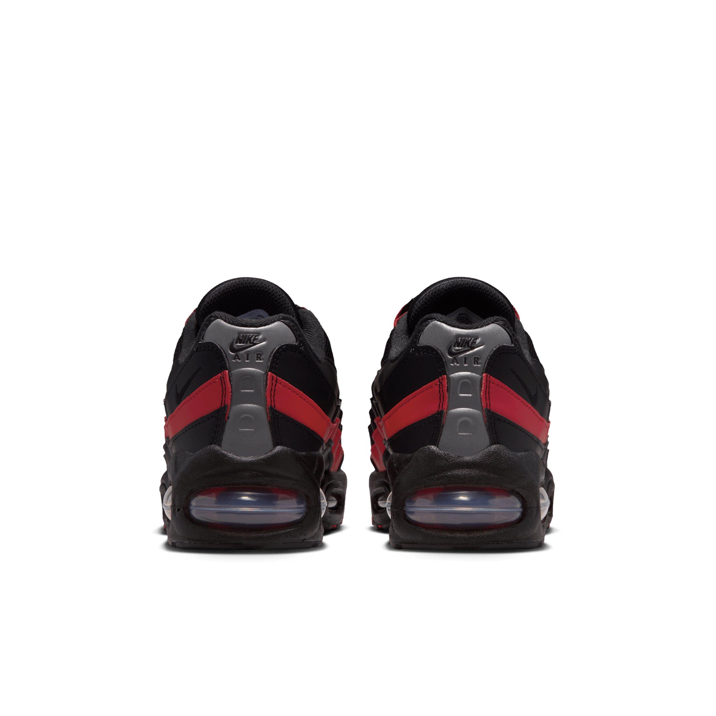 Nike Air Max 95 "Black/Team Crimson/Wolf Grey/Black" Grade School Boys' Shoe - BLACK/CRIMSON/GREY/BLACK Thumbnail View 5
