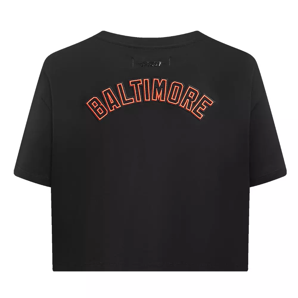Pro Standard Women's MLB Baltimore Orioles Classic Boxy Top -Black - BLACK