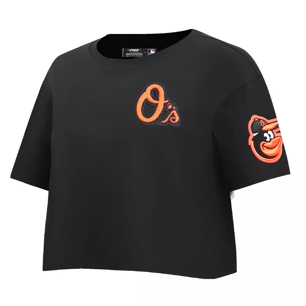 Pro Standard Women's MLB Baltimore Orioles Classic Boxy Top -Black - BLACK