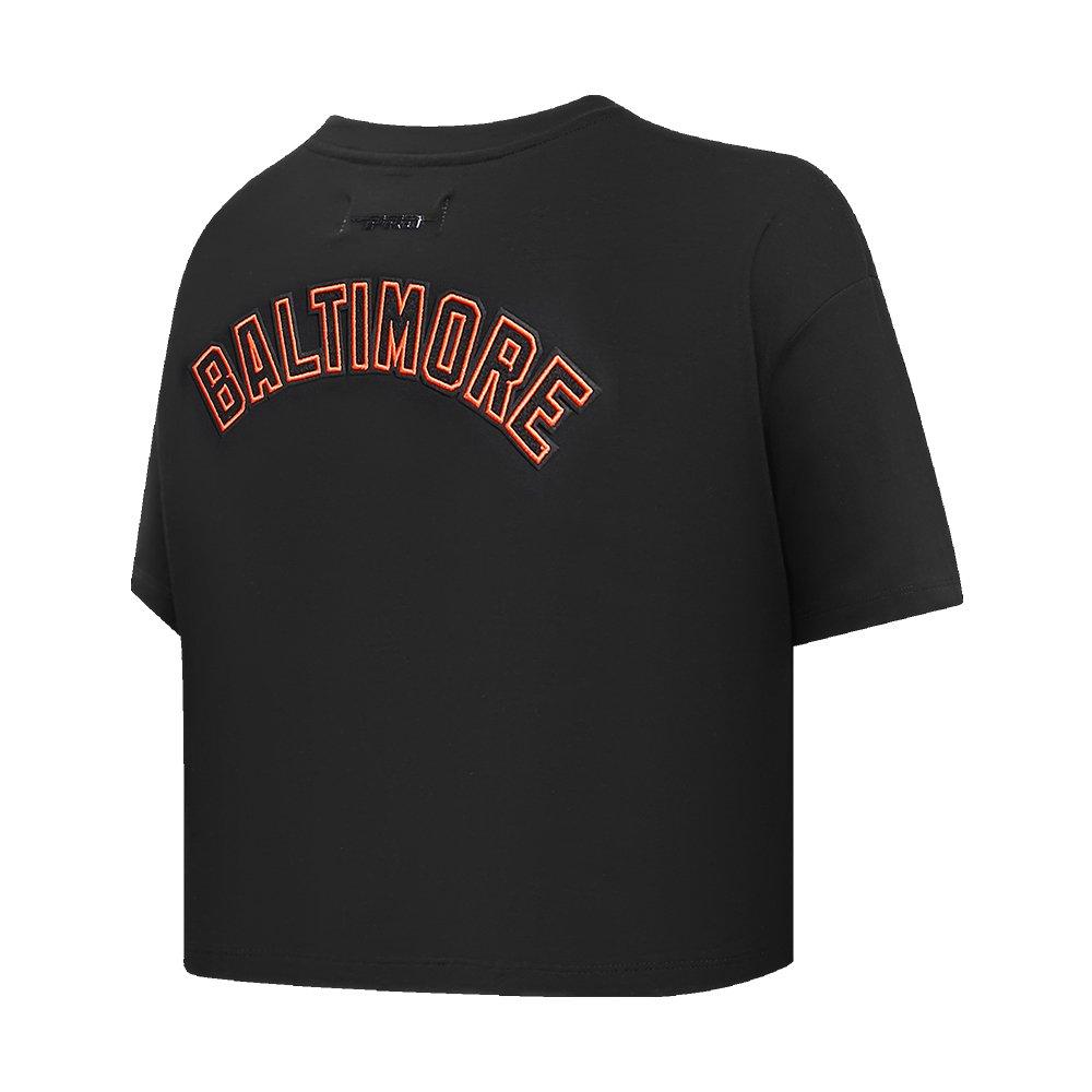 Pro Standard Women's MLB Baltimore Orioles Classic Boxy Top -Black - BLACK Thumbnail View 4